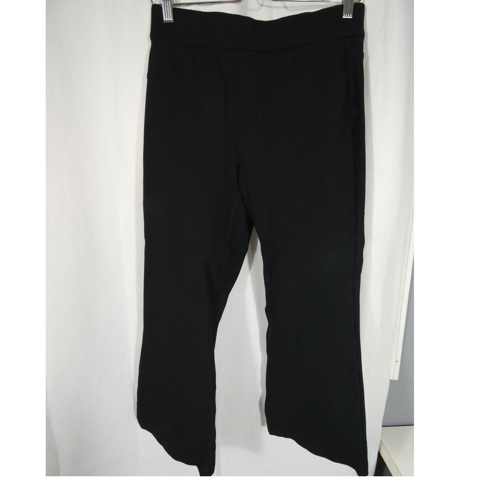 Spanx by Sara Blakely Shapeware L Black Pull On Flared Pants Business Casual